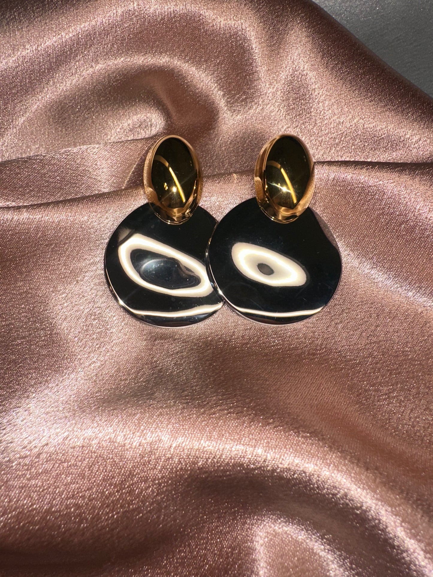 Chérie Silver & Gold Earrings