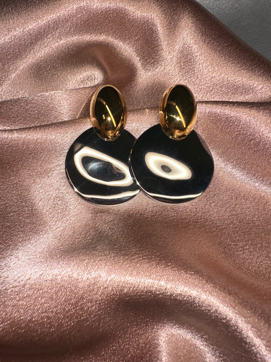 Chérie Silver & Gold Earrings