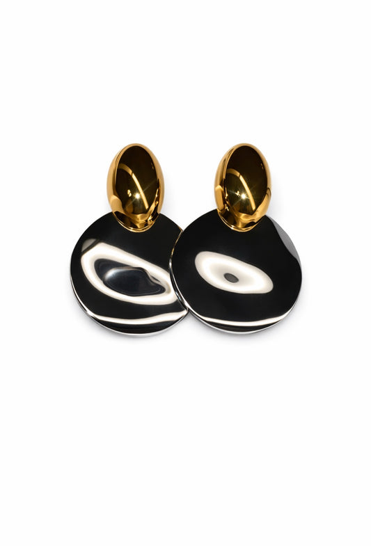 Chérie Silver & Gold Earrings
